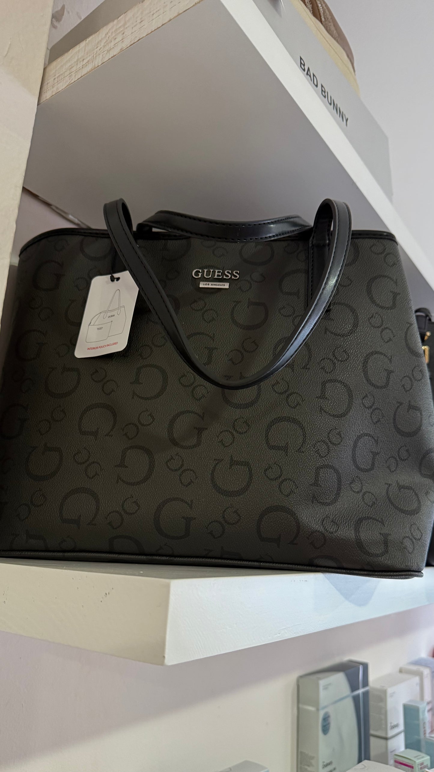Bolsa Guess negra canvas