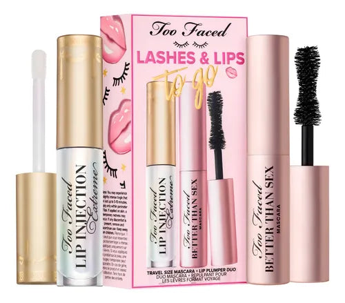 TOO FACED Voluptuos Lashes & Plump Lips Mini Mascara & Lip Set