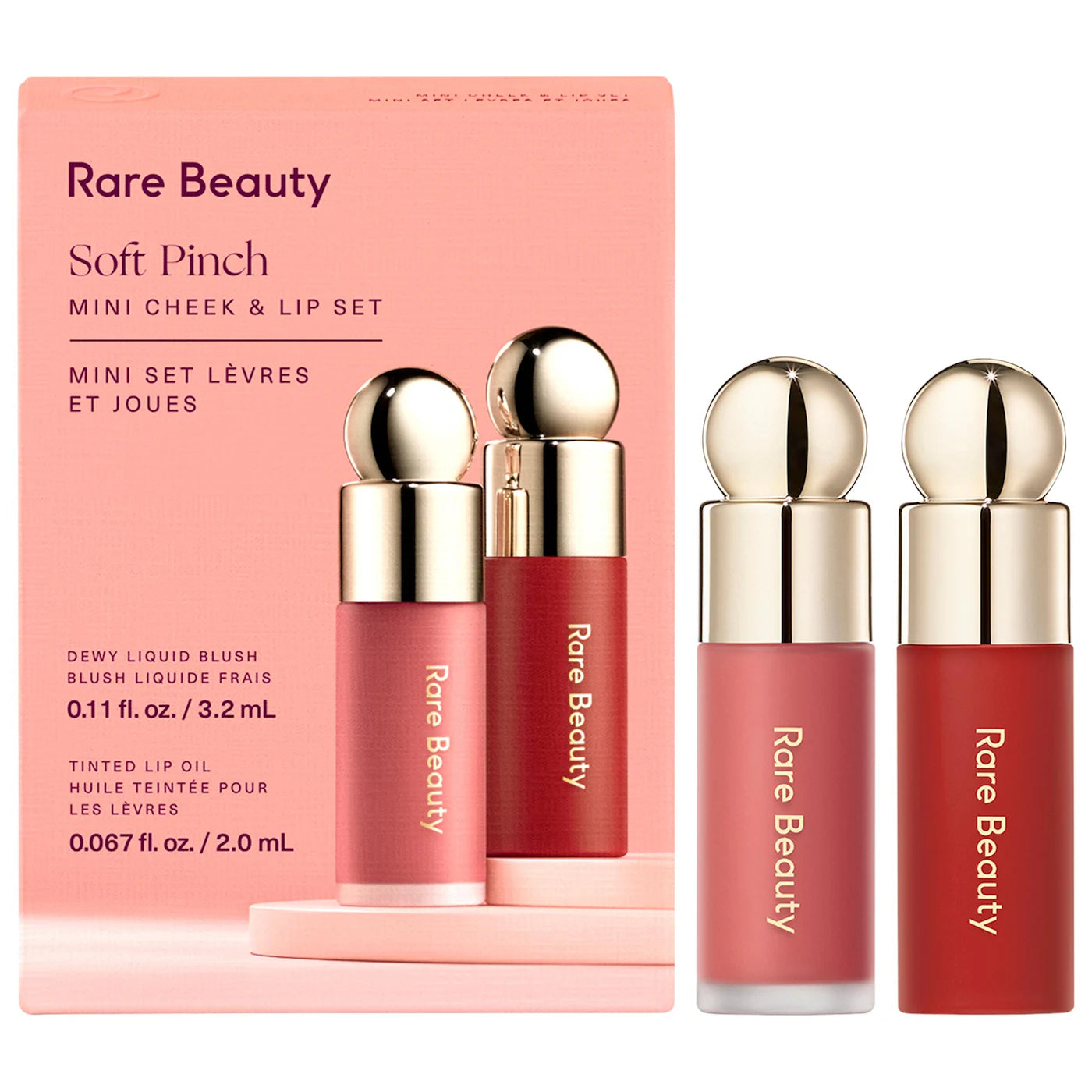 Rare Beauty set soft pincha mini lip and cheek