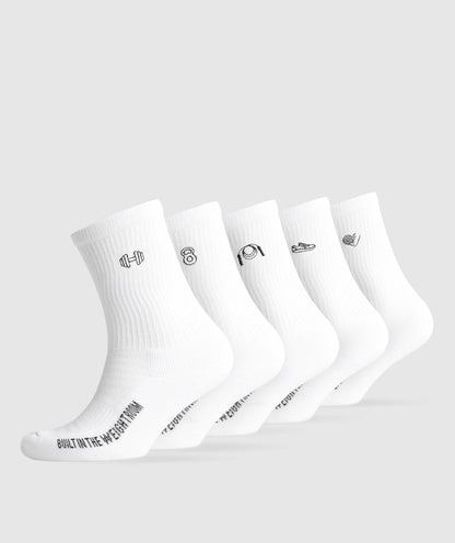 Gymshark / Gfx Conditioning Crew Socks 5 pk