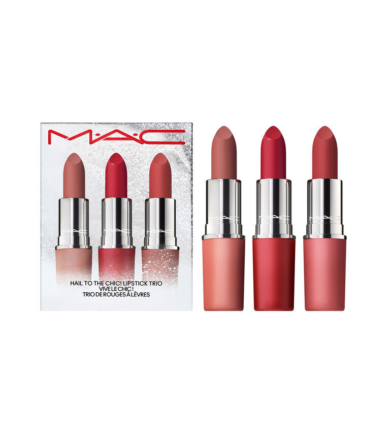 Set de labiales MAC Hail To The Chic! Lipstick Trio Mujer