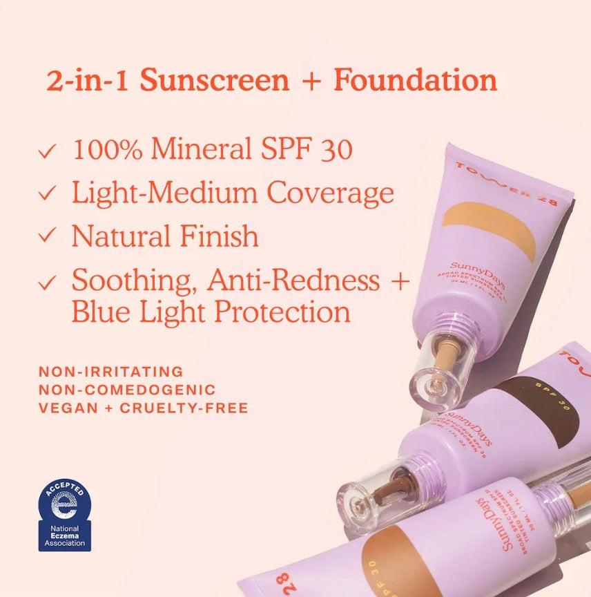 TOWER 28 / SunnyDays SPF 30 Tinted Sunscreen Foundation