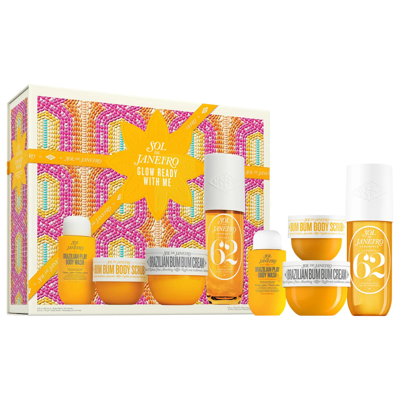 glow ready with me bum bum body routine gift set sol de janeiro