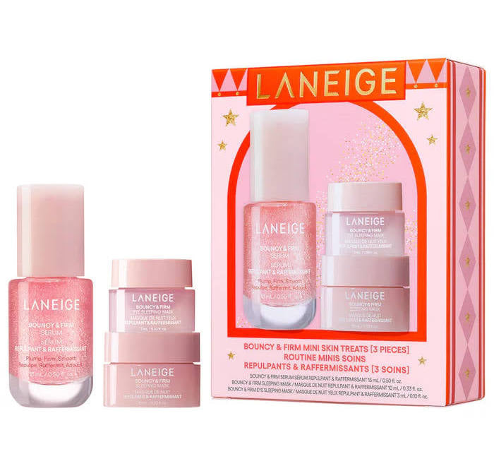 Laneige | Open To Wonder| Bouncy & Firm Mini Skin Treats Suero Y Mascarilla Todo Tipo De Piel