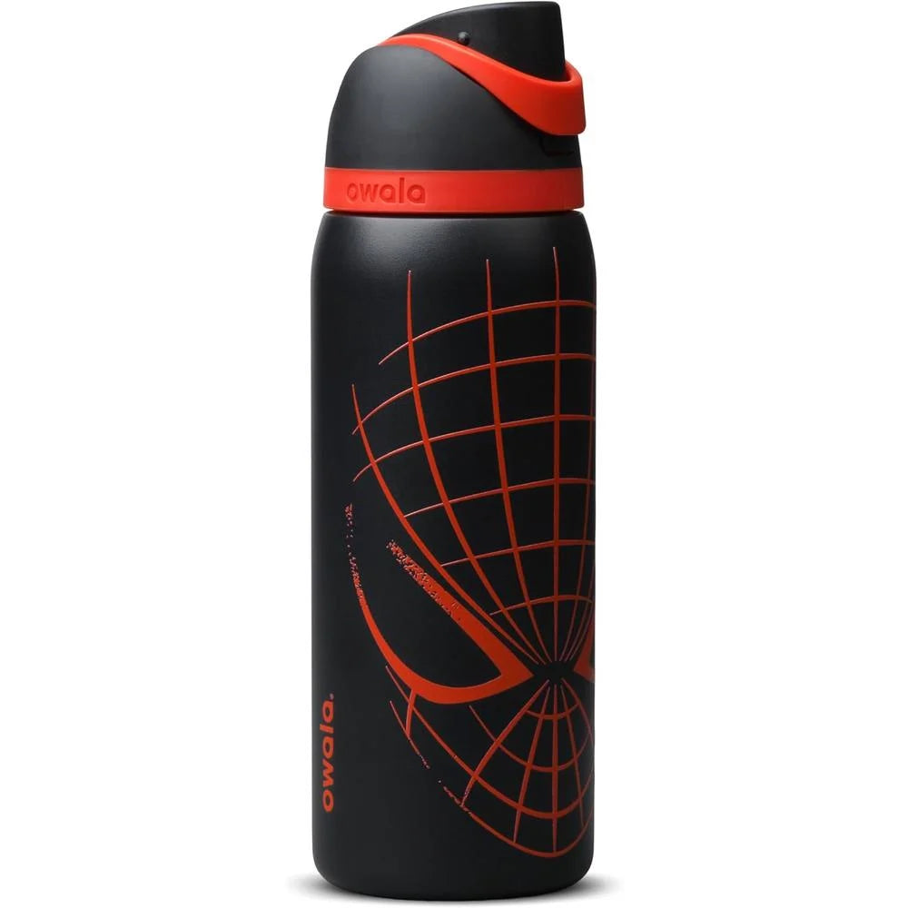 OWALA SPIDERMAN FREESIP INSULATED STAINLESS STEEL WATER BOTTLE WITH STRAW 32 OZ