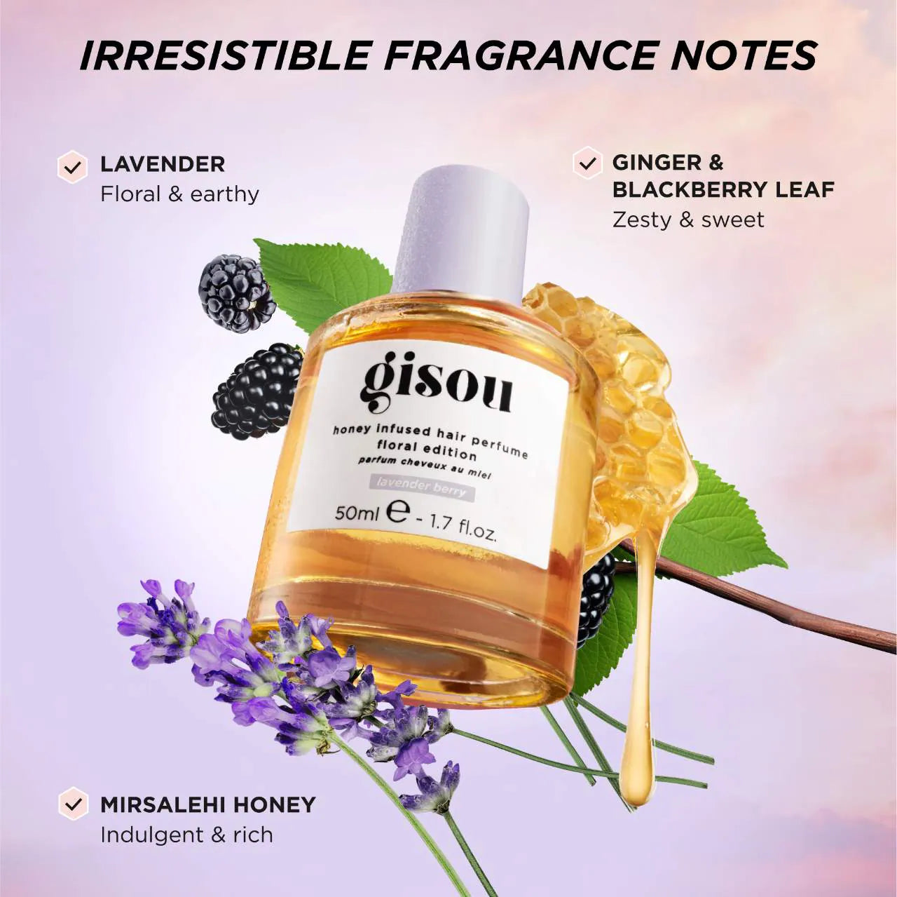Perfume para cabello Mini Lavender Berry Honey Infused