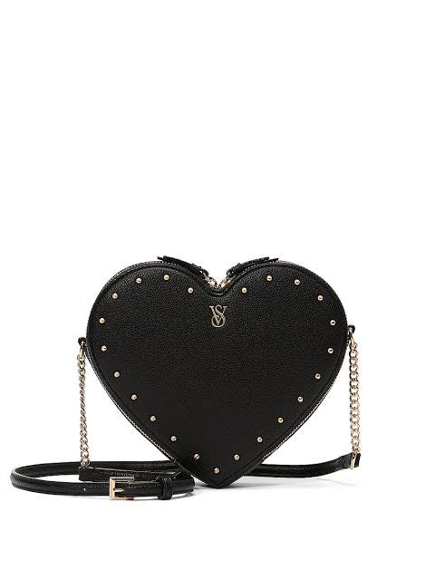 VS bolsa corazón negro