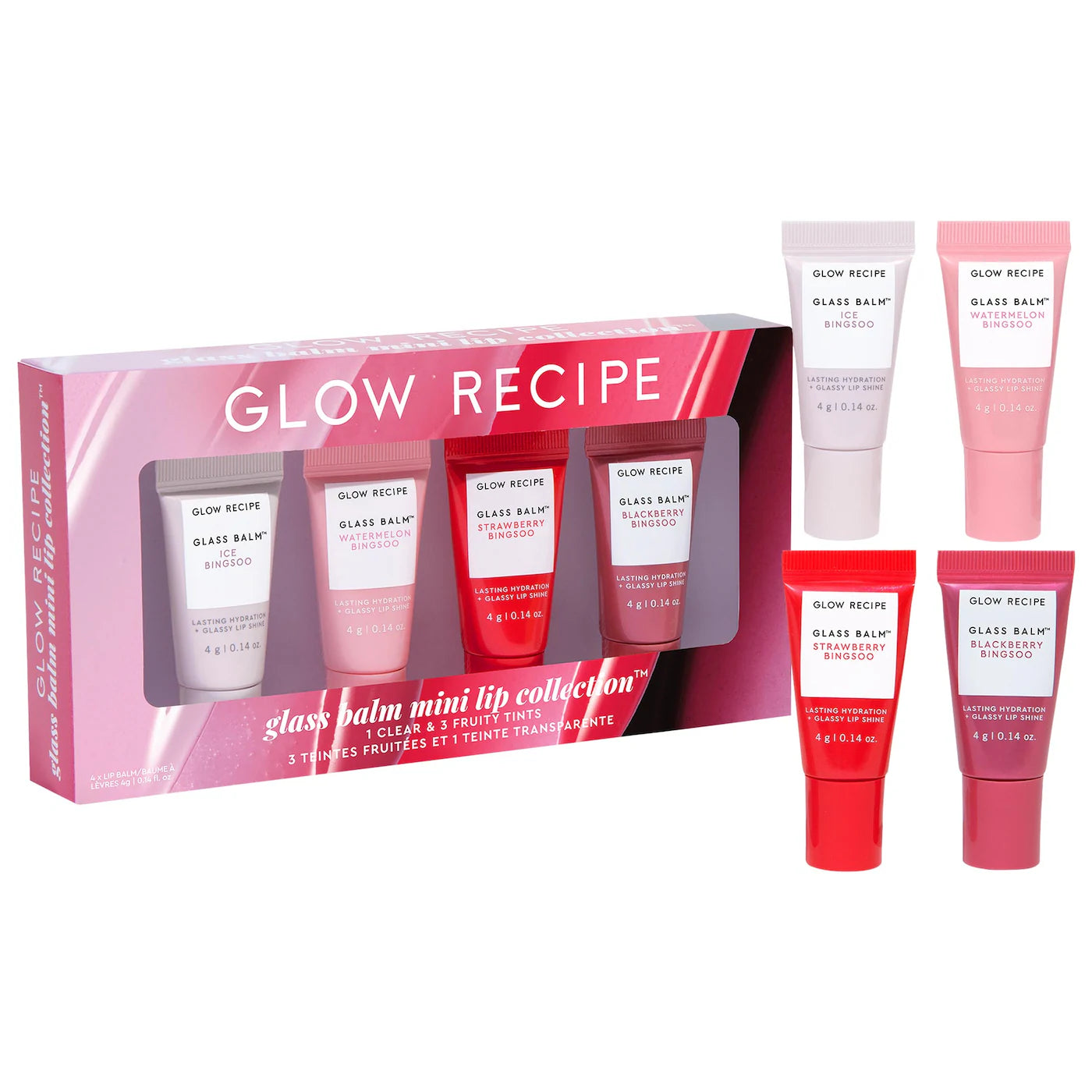 Mini Glass Balm Lip Collection Gift Set