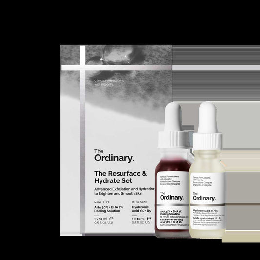 The Resurface & Hydrate Set with Hyaluronic Acid + AHA