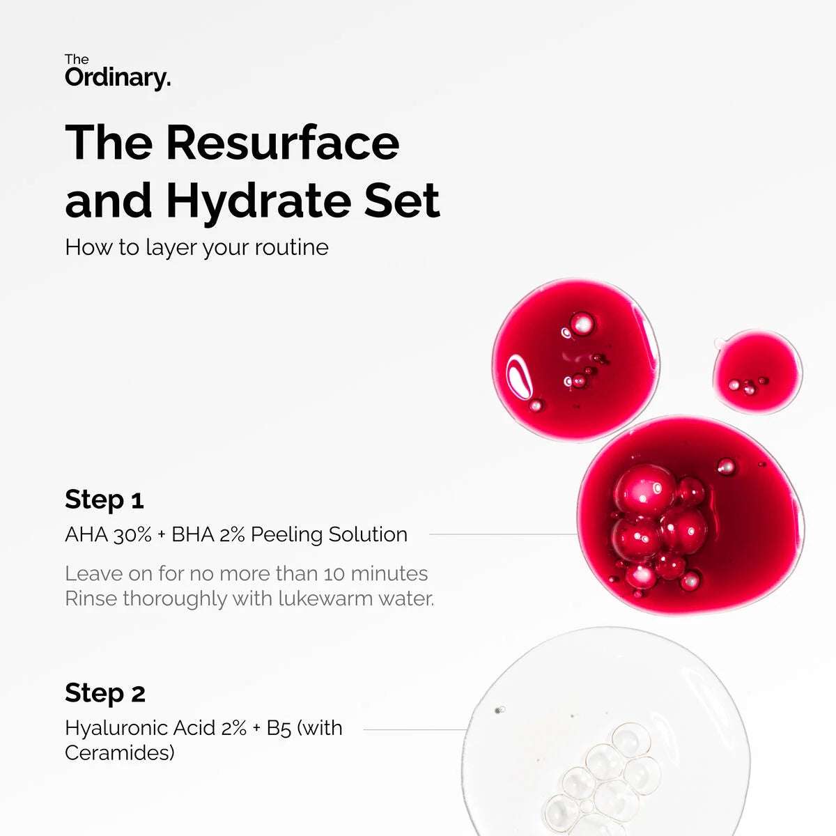 The Resurface & Hydrate Set with Hyaluronic Acid + AHA