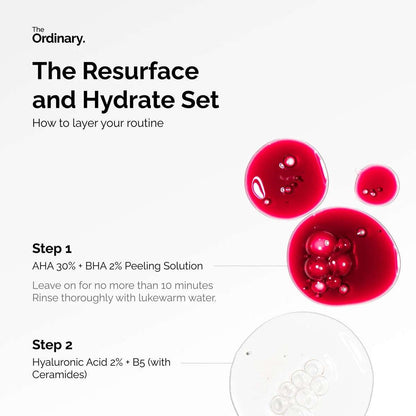The Resurface & Hydrate Set with Hyaluronic Acid + AHA