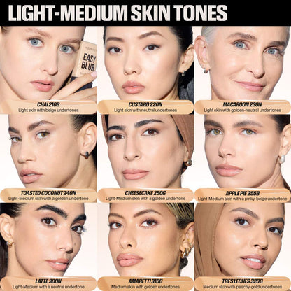 HUDA BEAUTY Easy Blur Natural Airbrush Foundation with Niacinamide